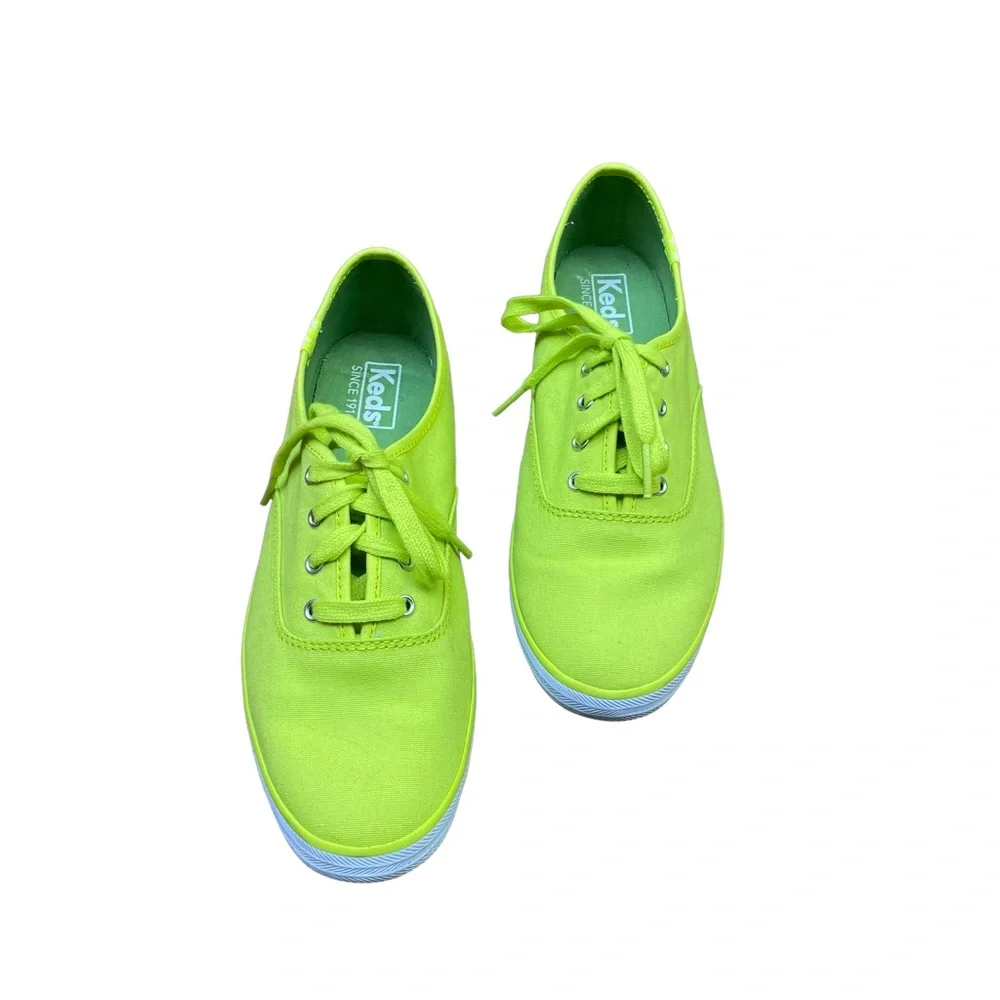 Keds Classic Canvas Sneaker in Neon Green
